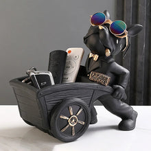 Load image into Gallery viewer, French Bulldog Decorative Organizer – Stylish Resin Holder for Keys, Wallets & Accessories