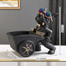 Load image into Gallery viewer, French Bulldog Decorative Organizer – Stylish Resin Holder for Keys, Wallets & Accessories