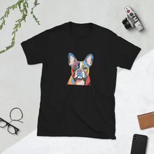 Load image into Gallery viewer, French Bulldog Pop Art Portrait Short-Sleeve Unisex T-Shirt