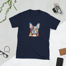 Load image into Gallery viewer, French Bulldog Pop Art Portrait Short-Sleeve Unisex T-Shirt