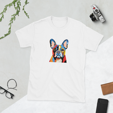 Load image into Gallery viewer, French Bulldog Pop Art Portrait Short-Sleeve Unisex T-Shirt
