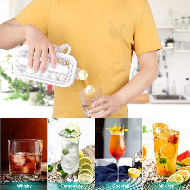 Ice Ball Maker Portable Creative Ice Bottle Cubic Kettle Bar Tray Whiskey  Mold