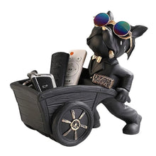 Load image into Gallery viewer, French Bulldog Decorative Organizer – Stylish Resin Holder for Keys, Wallets &amp; Accessories
