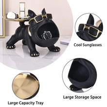 Load image into Gallery viewer, French Bulldog Decorative Statue Tray &amp; Bowl – Key, Candy and Jewelry Organizer

