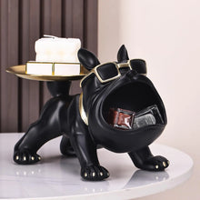 Load image into Gallery viewer, French Bulldog Decorative Statue Tray &amp; Bowl – Key, Candy and Jewelry Organizer
