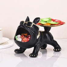 Load image into Gallery viewer, French Bulldog Decorative Statue Tray &amp; Bowl – Key, Candy and Jewelry Organizer
