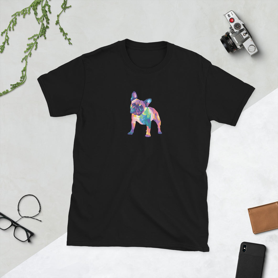 Frenchie Spectrum Short-Sleeve Unisex T-Shirt